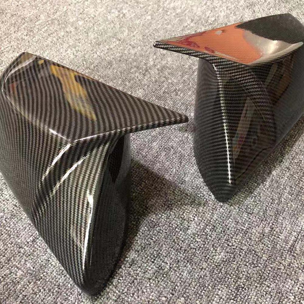 For Cadillac CT5/CT6 ATSL CT4 Carbon Fiber Look Modified Rear View Mirror Shell Folding Texture Horn Rearview Mirror Cover