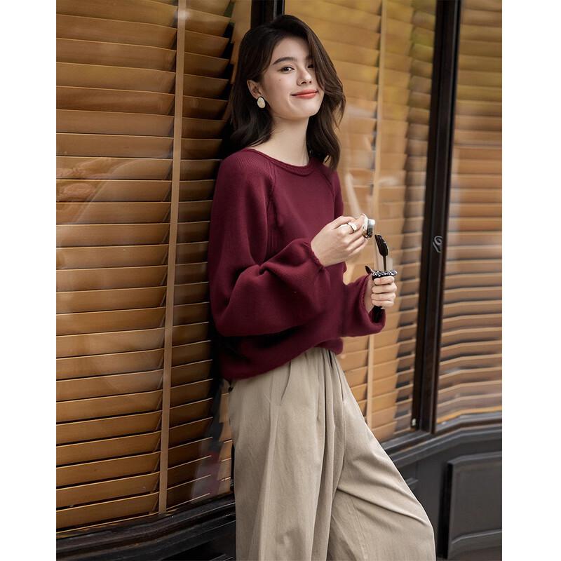 Mocana Women's Relaxed Lamb Wool Long Sleeve Sweater