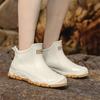 New Fashion Men's Short-tube Rain Boots Outdoor Non-slip Camping Rubber Shoes Waterproof Motorcycle Thick-soled Rain Boots