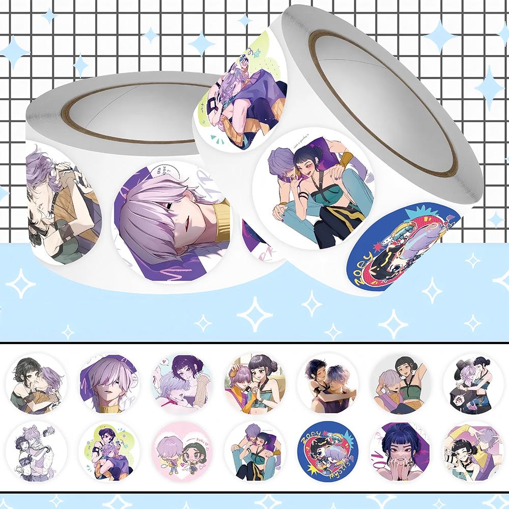 Kawaii Anime Kpop Demon Hunter Stickers Cartoon Sealing Decals Waterproof DIY Scrapbooking Stationery Cute Sticker Gifts