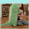Kız Çocukları İçin Sevimli Dinozor Peluş Oyuncak Bebek, Ev Dekorasyonu Yastığı