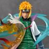 GEM Series Naruto Minato Namikaze „Gelber Blitz“ Statue, 26cm Leuchtende Figur mit zwei Kopfskulpturen, Anime Sammlerstück Display