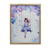 Purple Joy Purple Joy, 30X40 Cm, Frame Wooden Light Oak, Matte Paper 230 Gsm