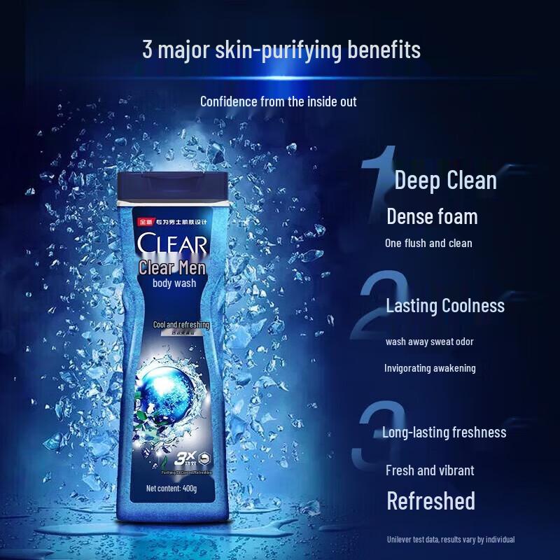Clear Men Anti-Oil Ice Cool Shower Gel