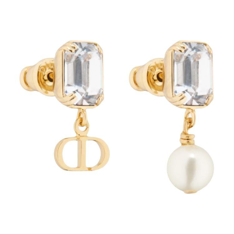 

Dior Petit Cd Brand Logo Metal Earrings Women Earrings Gold E3574WOMCY Basic Packaging-Dust Bag