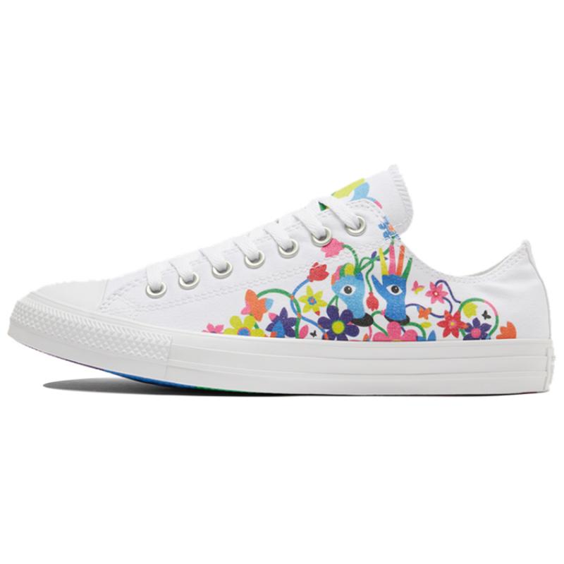 

Converse Chuck Taylor All Star Painted Comfortable Trend Low-Top Canvas Shoes Unisex White/Multicolour 37