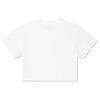 (WMNS) Converse Puff Wordmark T-Shirt Asia Sizing 'White Black' Women's 10021656-A05