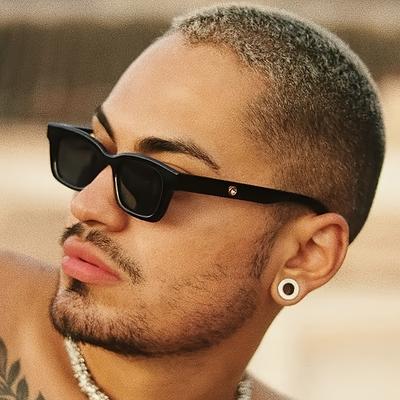 Retro Square Fashion Glasses for Women Men Beach Everyday Wear Durable Eyewear Outdoor Accessories Trendy Shades