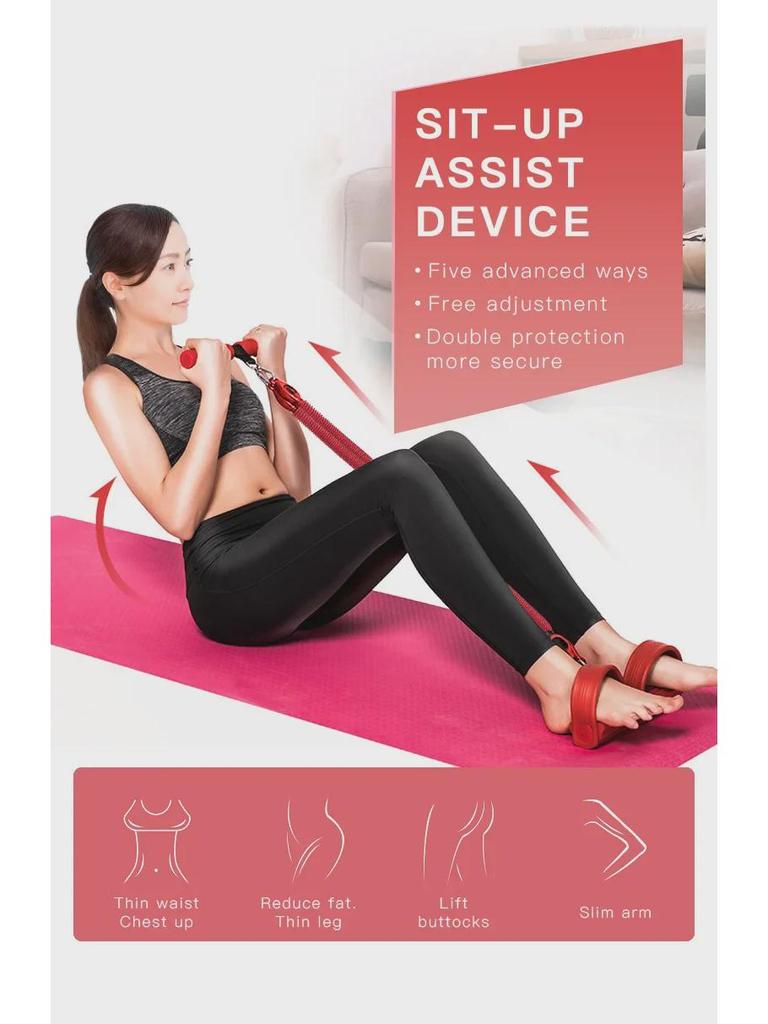 Multifunctional Latex Four-Tube Pedal Resistance Band Set