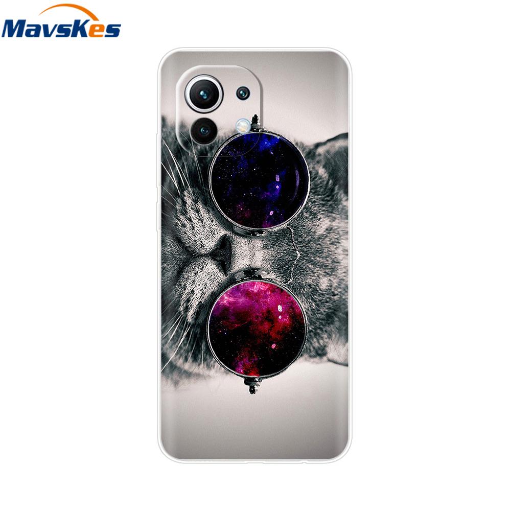 Case For Xiaomi 11 Lite NE 5G Soft TPU Silicone Cover For Xiaomi Mi 11 Lite Mi11 Lite Cases For Xiomi Mi 11 Funda Fashion Bumper