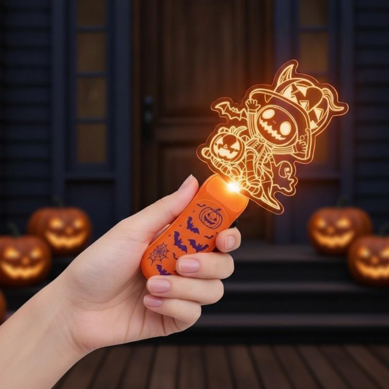 Halloween Decoration Pumpkin Lanterns, Children'S Toys, Small Gifts, Glowing Hand Cranked Sticks, Party Supplies, Gifts, Props