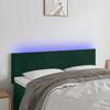 Vidaxl Bed Headboard with LED, Dark Green, 144X5X78/88 Cm, Velvet