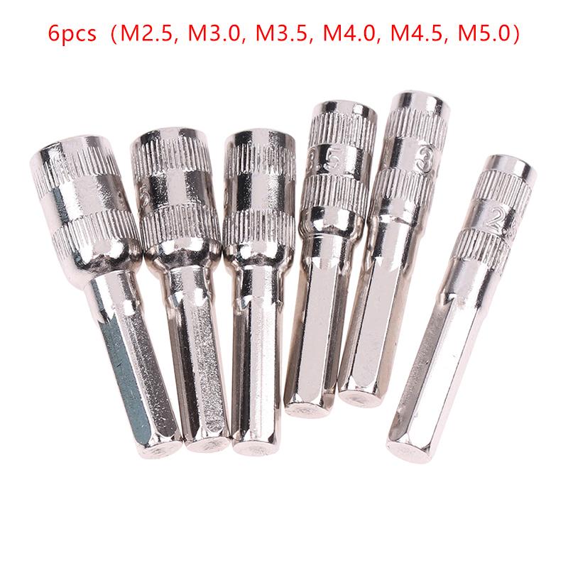 6/8PCS Hex Socket M2.5/3/3.5/4/4.5/5/5.5 PH2 Hexagon Shank Nut Driver Part For Car Repairing Multi-function Sleeve Combination