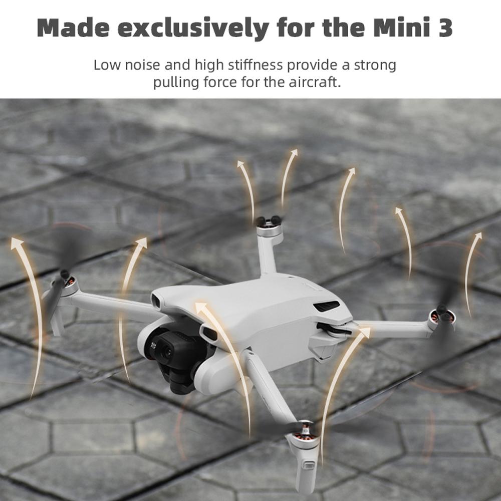 2/4 Pairs 6030F Propeller for DJI Mini 3 Drone Replacementt Light Weight Wing Fans Blade for Mini 3 with Screws Spare Accessory