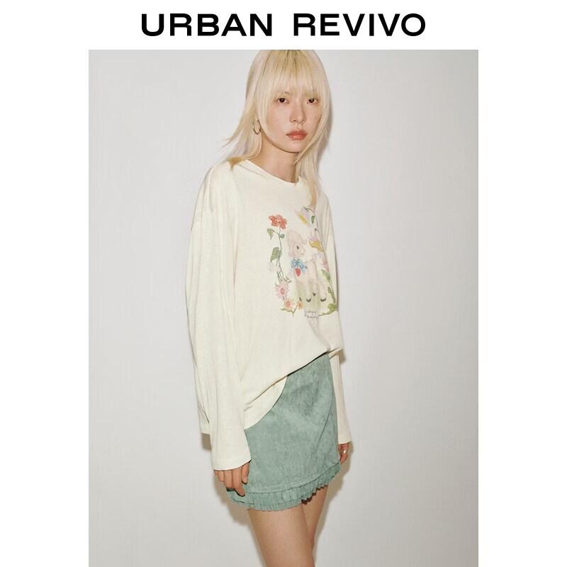 

UR 2026 Playful Lamb Print Women s T-shirt L