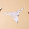 Women's erotic embroidered lace underwear, pure cotton thong, sexy tight T-shirt, strapped girls, sexy sexy