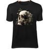 Totenkopf mit Schwarzen Rosen II T-Shirt – Florales Verfall, Dunkelromantischer Stil