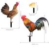 YKLU069-256 3D Rooster, Hen, Duck & Pig Outdoor Garden Decoration Plug