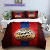 FC Bayern Munchen Pattern Bedding,Quilt Set Quilt Cover Pillowcase Home Birthday Gift(1 * duvet cover + 2 * pillowcase, without core)
