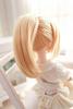 YR EARTH Heat-Resistant Doll Wig, 8-9 Inch, Ponytail, 1/3 Scale, BJD, SD, DD, MDD (Gold)