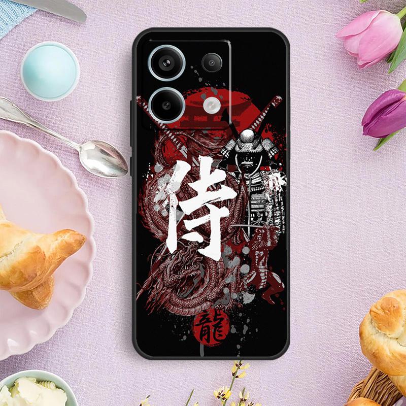 Samurai Japan Art Case For Xiaomi Redmi Note 13 11 10 12 14 15 Pro Plus Cover For Redmi 15 14C 10C 13C 12C 15C