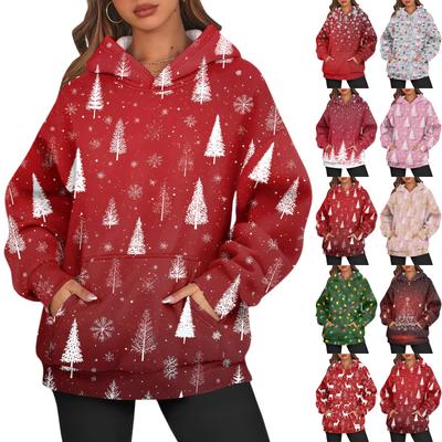 Women's Fashion Daily Versatile Casual Crewneck Sweatshirts Long Sleeve Printed Top Sweatshirts