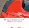 Carbon Fiber Rear Wing Trunk Spoiler for 15-23 Ford Mustang