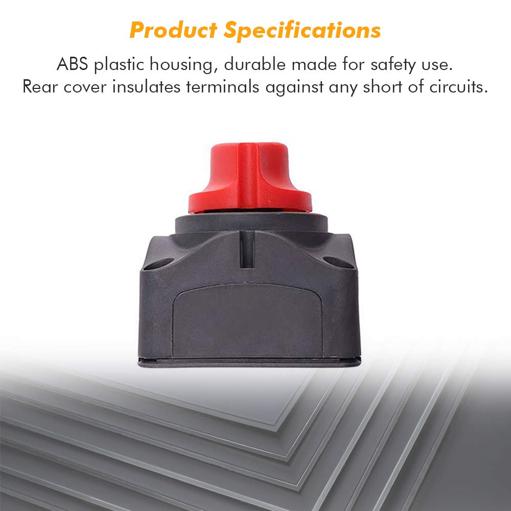 1-2-Off Switch -60V Disconnect Master Cut Shutoff for Marine Boat Car RV