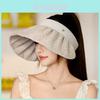 Female Sun Hat With Large Brim And Breathable Polyester For Summer Outdoor Shade