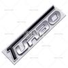 Htyng6 New 3D Turbo Metal Zinc Alloy Fender Adhesive Emblem Rear Trunk Badge Car Body Sticker Decal