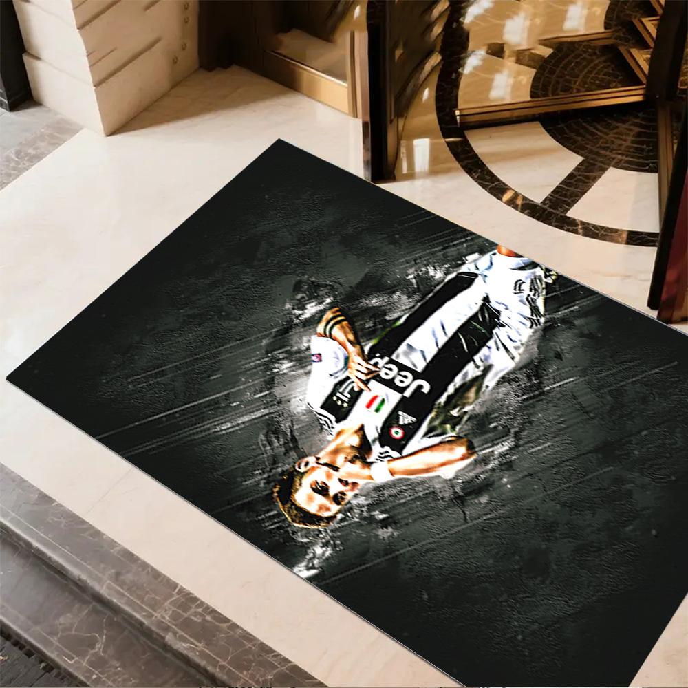 Juventus Celebration Moment Floor Mat Design for Kitchen Decorate Room Dormitory Study Room Anti-slip Rug Office Home Decor Wedding Party Gift