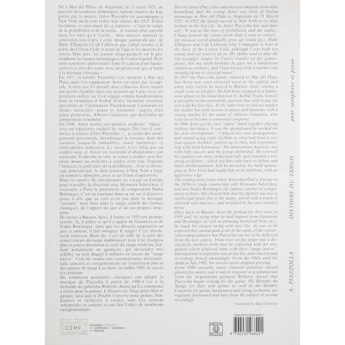 Wittner Astor Piazzolla: The History of Tango (Soprano Saxophone, Piano) Henri Lemoine Publishing