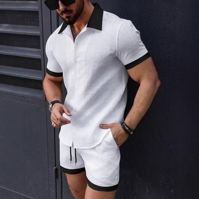 Summer New Men's Short-sleeved Shirt + Shorts Sports and Leisure Suit