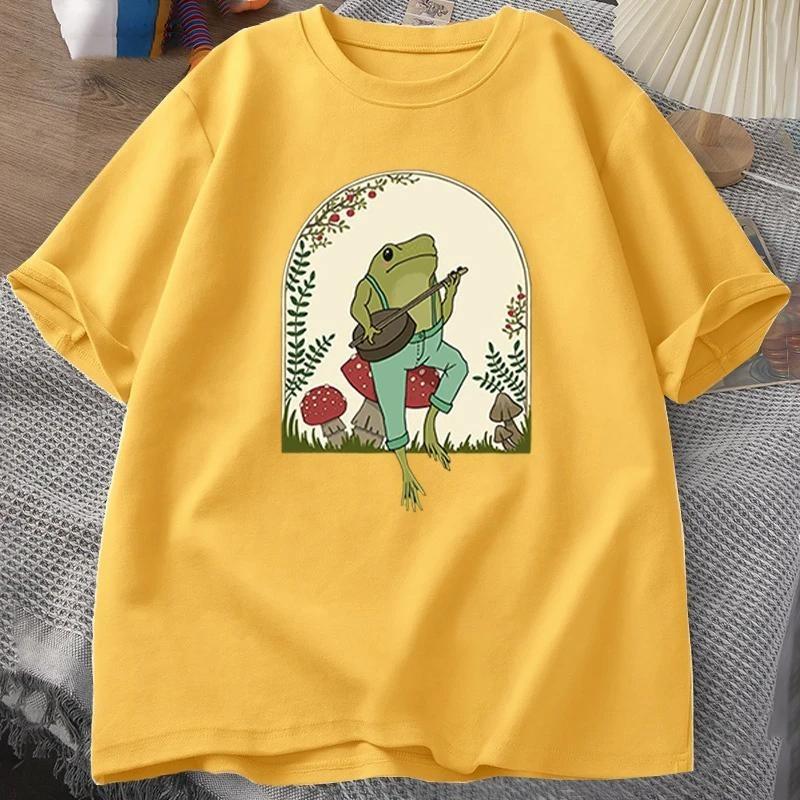 Kids Adult 3D Frog Art Printed T-shirt Summer Women's and Men's Casual Outdoor Girl and Boy Short Sleeve Tees Top Pullover