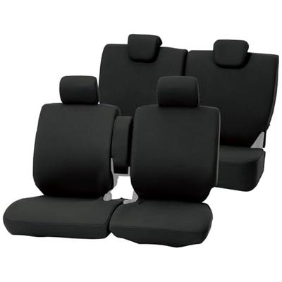 BONFORM Colored Seat Covers for Kei-Bench Wagon Free (Full Set) Black (4055-62BK)