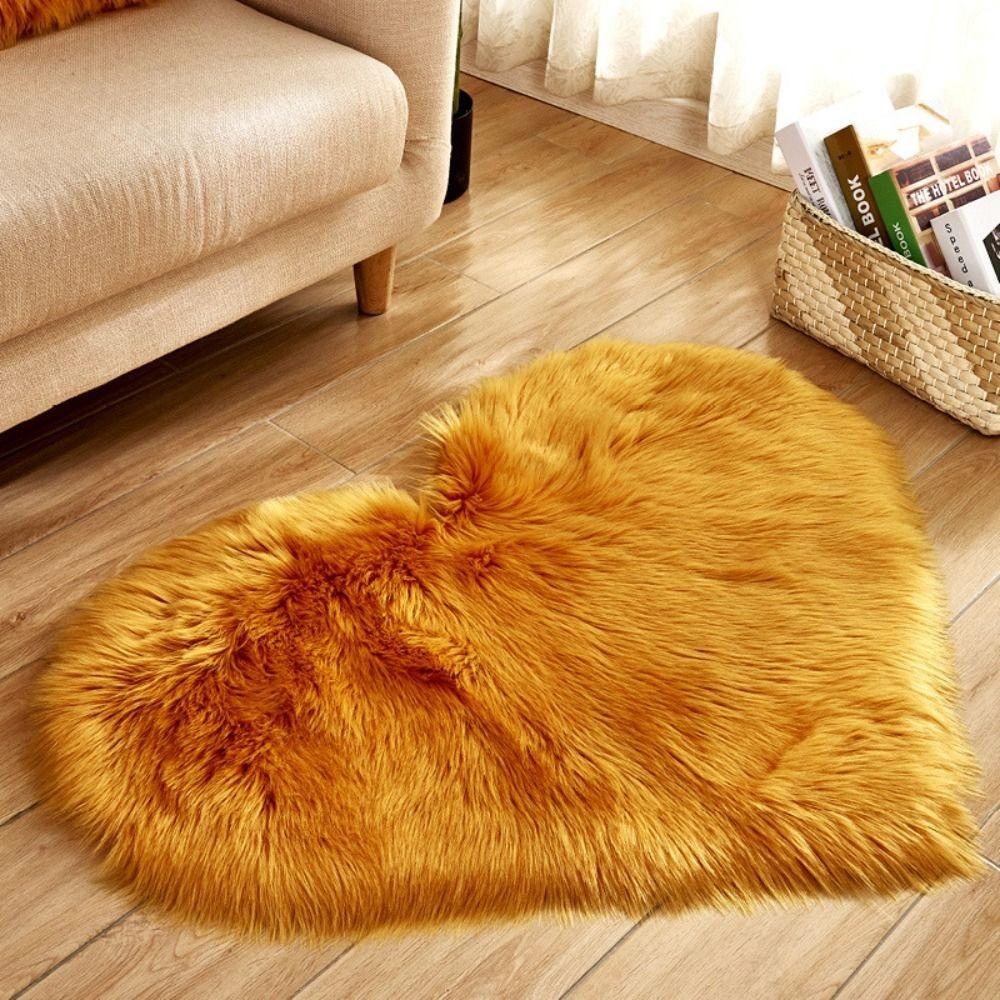 Decorative Carpets Plush Carpet Fluffy Imitation Wool Pad Soft Hairy Fur Rugs Bedroom