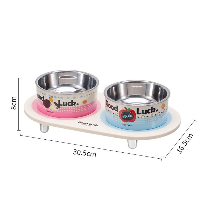 The Cat Bowl Is Not Easy To Tip Over and Prevents Spillage Outside. It Is A Pet Stainless Steel Feeding Bowl and A Pet Bowl.