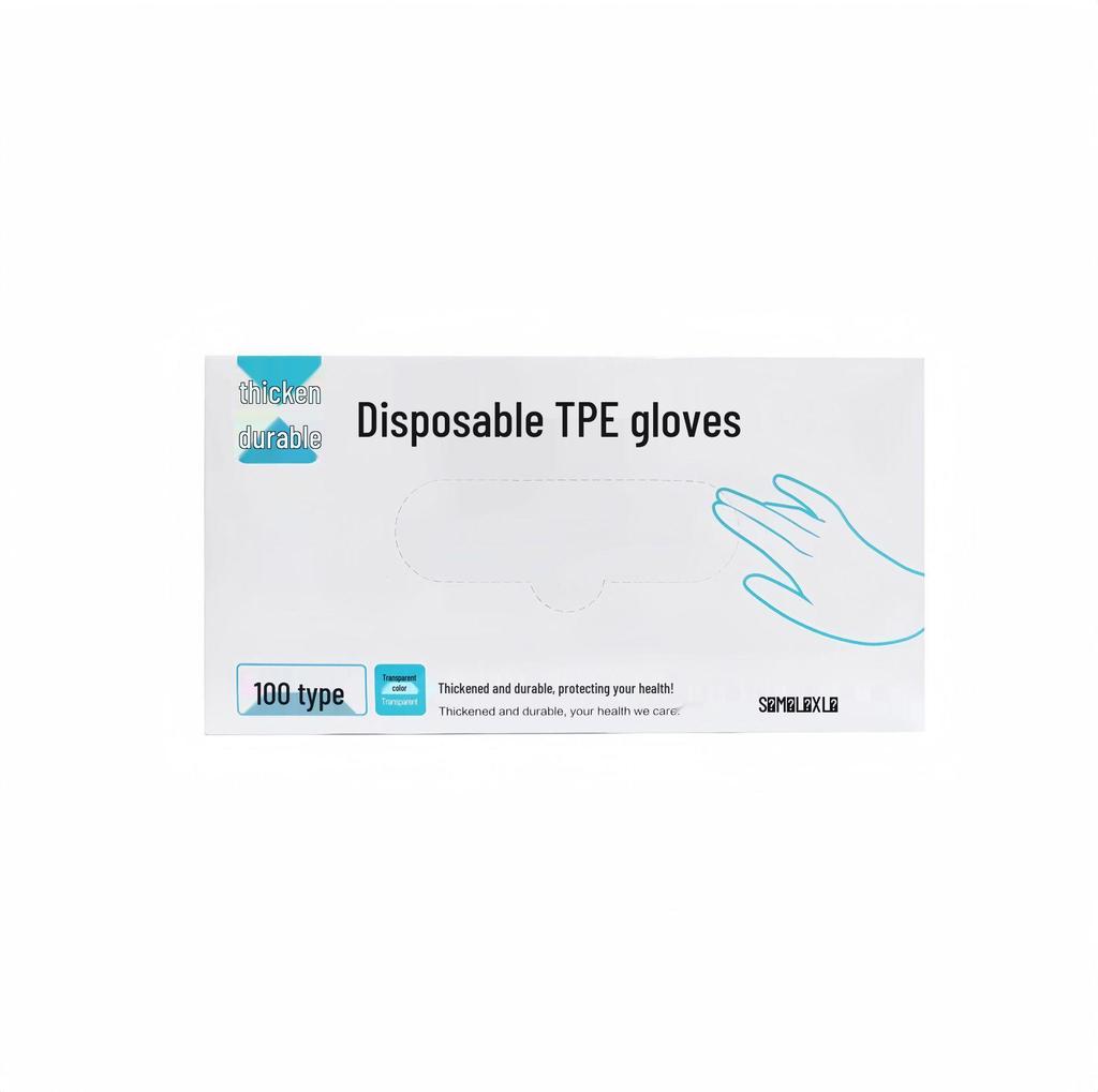 Durable Food-Grade Transparent TPE Disposable Gloves for Kitchen & Cleaning