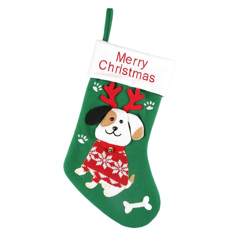 

1Pc Non-woven Fabric Christmas Cat Pattern Festive Attire Dog Pattern Party Supplies Christmas Socks Christmas Decorative Socks