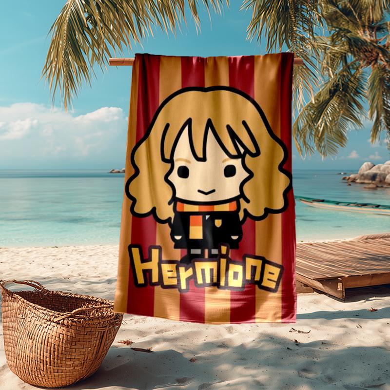 Ultra-Soft Beach Towel with Harry Potter Theme,Ideal for Pool - Camping, Diving - Perfect Travel Essential, Vibrant Beach Towel.