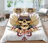 Bedding Cover Sets Skull Home Textiles Bed Quilt Cover Bedding Set 3D Duvet Cover Comfortable Bedclothes Microfiber Quilt Cover