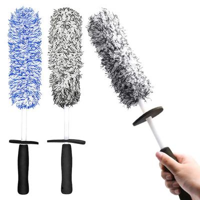 Reinigungsbürste für Reifen Radreinigungsgerät 42 cm Mikrofaser Auto-Radbürste Weiche Synthetikfaser Felgen- und Reifenreiniger Multifunktionale Autowaschbürste