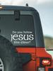 Are You That Close To Jesus? Reflective Vinyl Sticker - Matte, Irregular, PVC White Decal for Cars, Trucks, Walls & Laptops
