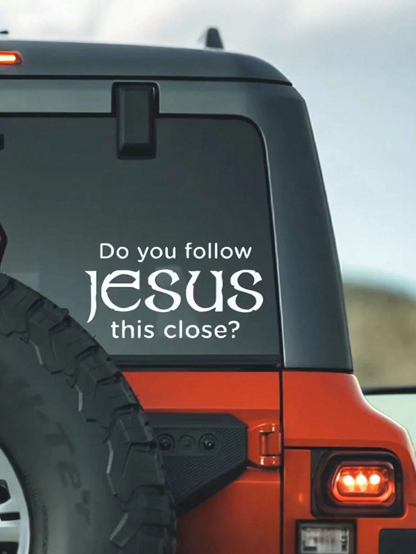 

Are You That Close to Jesus Reflective Vinyl Sticker - Matte, Irregular, PVC White Decal for Cars, Trucks, Walls & Laptops белый