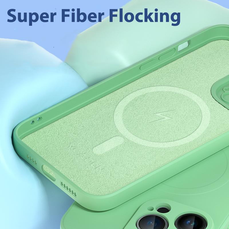 Official Liquid Silicone For Magsafe Magnetic Wireless Charge Case for iPhone 14 13 12 Mini 11 Pro Max X XR XS 7 8 Plus SE Cover