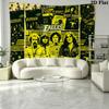 The Eagles Band Wall Tapestry Aesthetic Wall Hanging Printed Fabric Blanket Decorative Tapestries for Bedroom Living Room Home Decor