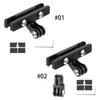 Soporte de Cámara de Acción para Sillín Aleación de Aluminio Adaptador de Soporte para Cámara de Acción Base Portafotos para Tija de Sillín de Bicicleta para Gopro Cámara de Acción de Bicicleta