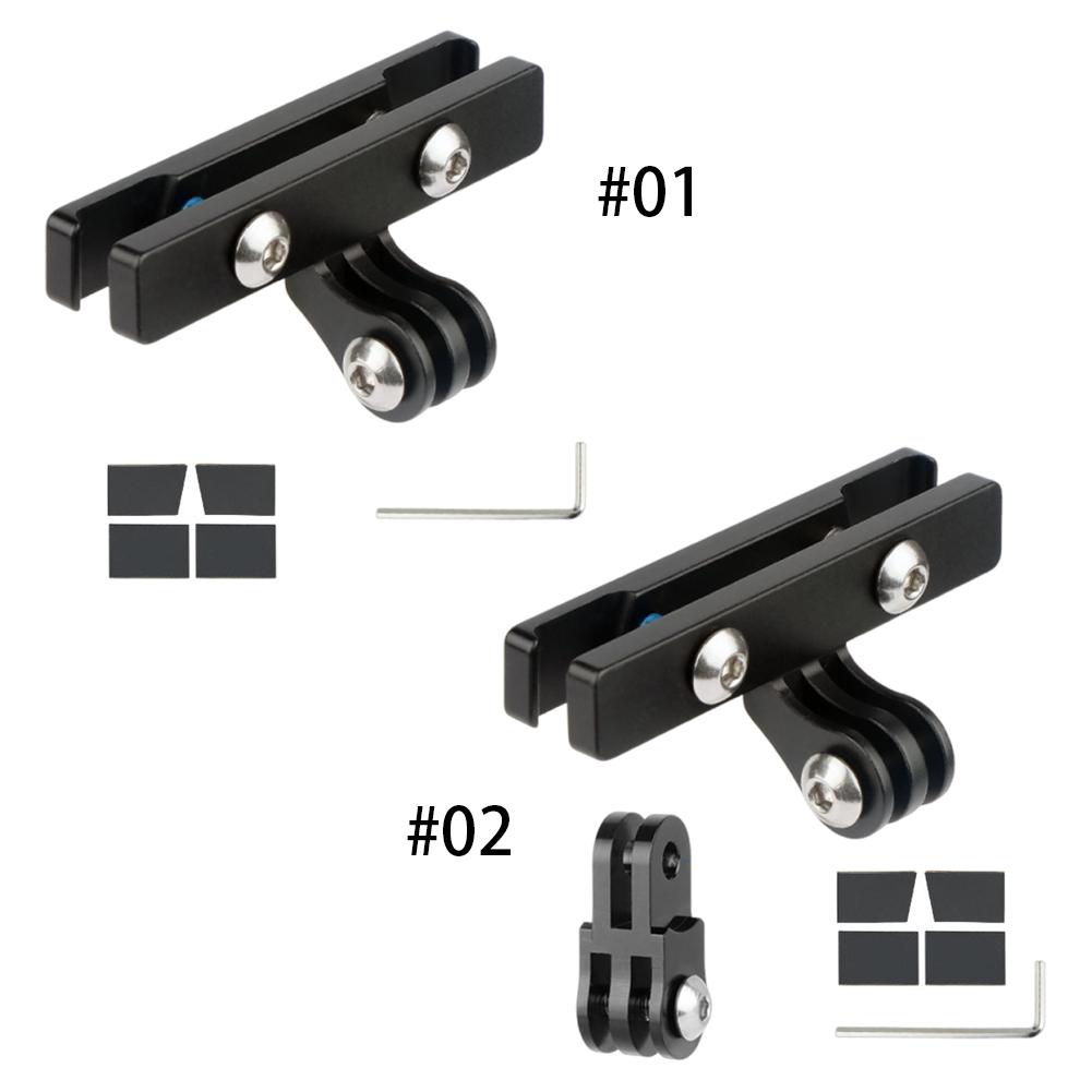 Soporte de Cámara de Acción para Sillín Aleación de Aluminio Adaptador de Soporte para Cámara de Acción Base Portafotos para Tija de Sillín de Bicicleta para Gopro Cámara de Acción de Bicicleta