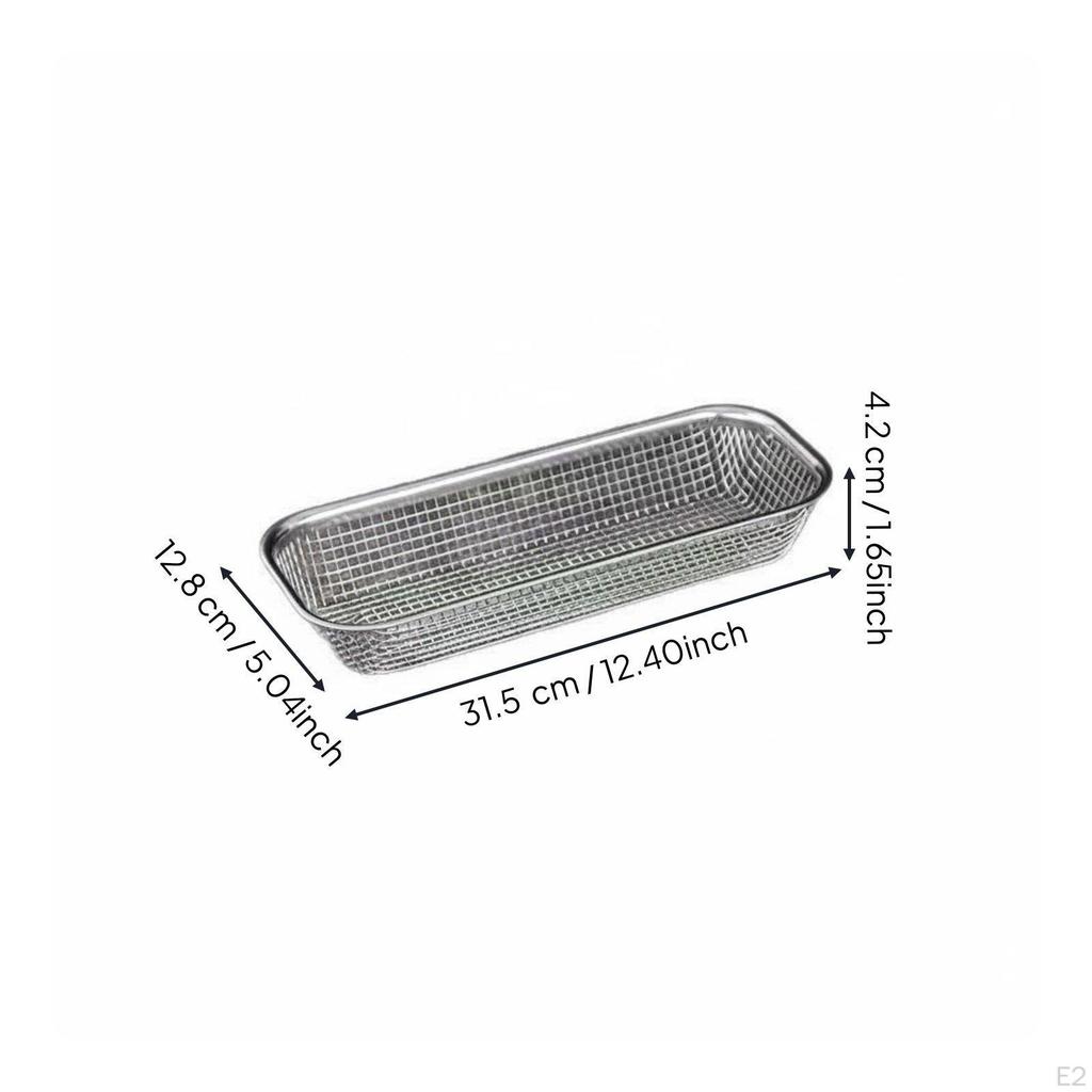 Vegetable Washing Basket MultiFunctional Stainless Steel Sink Strainer Space Saving