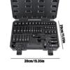 Socket Wrench Set Metric Socket Set And Extension Bar Portable Auto Repair Supplies Quick-Release Mechanic Tool For Electrical
